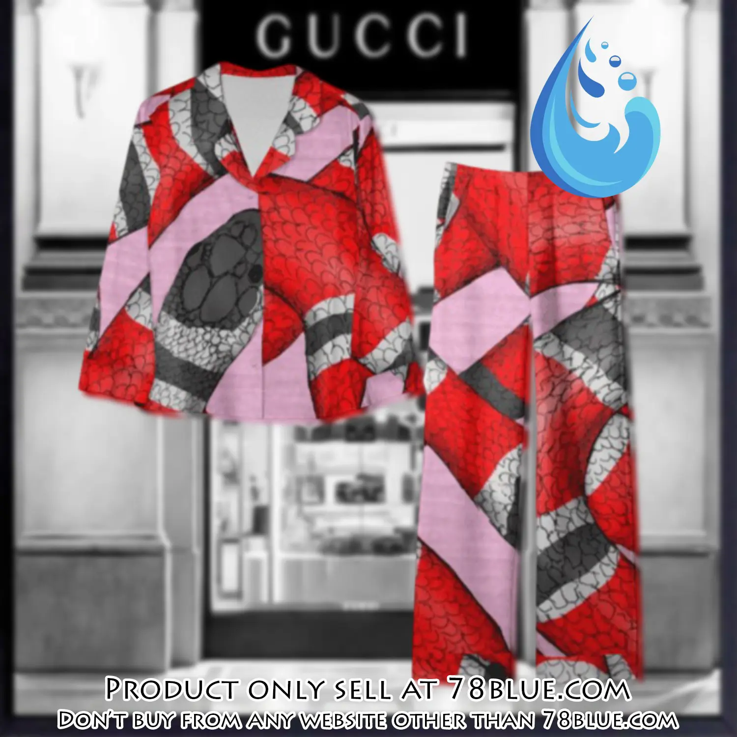 Trending luxury gc satin pajama set pjs1062 78b2034052